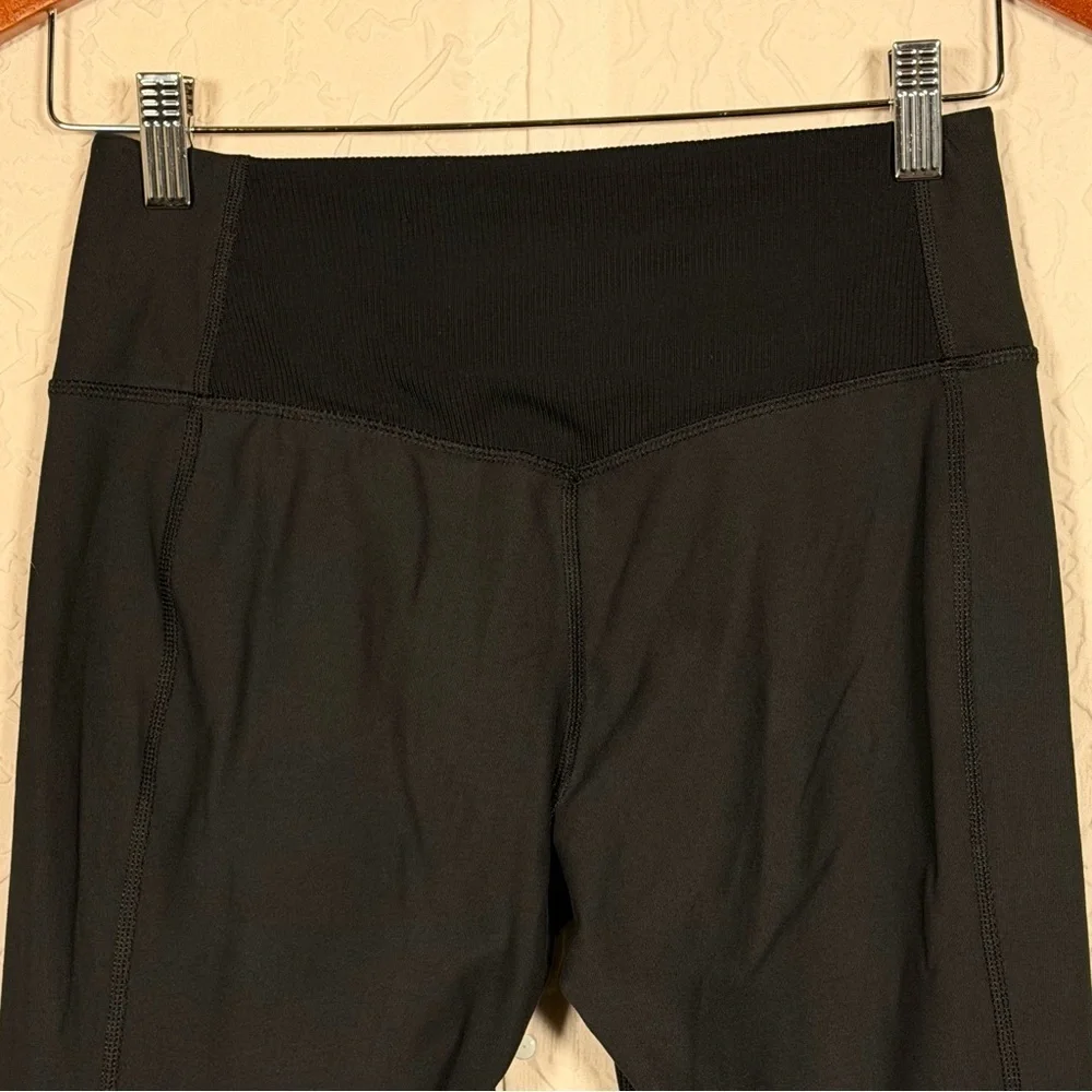 Nike Ten|One Black Running Gym Cropped Workout Leggings Sz S